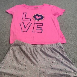 shirt and bottom pajamas